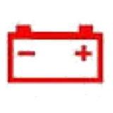 Battery charging system warning light